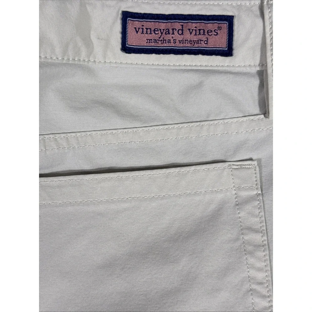 Vineyard Vines Pants Mens Size 36x32 White On The Go Performance Stretch Nylon